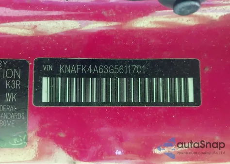 2016 Kia Forte Lx from USA, damaged, VIN KNAFK4A63G5611701